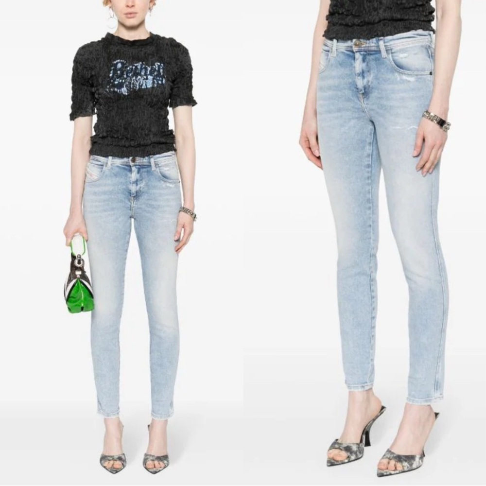 Diesel Babhila Mid Rise Jeans